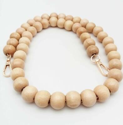 Angel Çanta Aksesuar İnce Boncuklu 90 Cm Ahşap Sap - 1