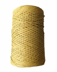 Angel Çanta Aksesuar Hardal Sarı Renkli Bükümlü Rafya No:16 - Angel Çanta Aksesuar