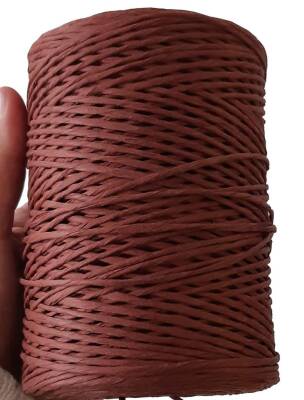 Angel Çanta Aksesuar Taba Renk Bükümlü Rafya - 1