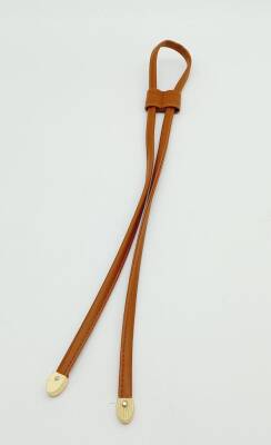 Angel Çanta Aksesuar Açık Taba Suni Deri Dikişli Büzgü Light Gold Metalli - 1