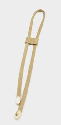 Angel Çanta Aksesuar Bej Renk Suni Deri Nubuk Büzgü Light Gold Metalli - 1