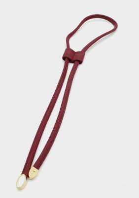 Angel Çanta Aksesuar Bordo Renk Suni Deri Nubuk Büzgü Light Gold Metalli - 1