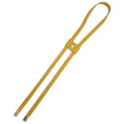 Angel Çanta Aksesuar Gerçek Deri Büzgü Limon Küfü Renk Light Gold Metalli - 2