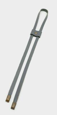 Angel Çanta Aksesuar Gri Gerçek Deri Büzgü Antik Metalli - 1