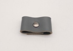 Angel Çanta Aksesuar Gri Gerçek Deri Büzgülük Füme Metalli - Angel Çanta Aksesuar