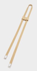 Angel Çanta Aksesuar Ham Doğal Gerçek Deri Büzgü Gümüş Metalli - Angel Çanta Aksesuar