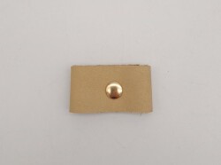 Angel Çanta Aksesuar Ham Doğal Renk Gerçek Deri Büzgülük Light Gold Metalli - 2