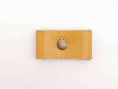 Angel Çanta Aksesuar Hardal Renk Gerçek Deri Büzgülük Antik Metalli - 2