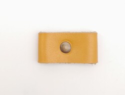 Angel Çanta Aksesuar Hardal Renk Gerçek Deri Büzgülük Antik Metalli - 2