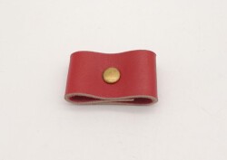 Angel Çanta Aksesuar Kırmızı Gerçek Deri Büzgülük Antik Metalli - Angel Çanta Aksesuar