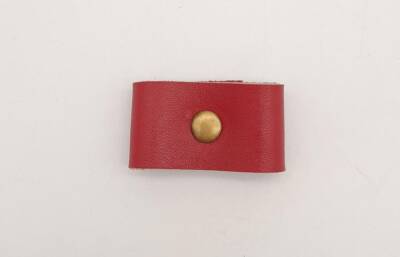 Angel Çanta Aksesuar Kırmızı Gerçek Deri Büzgülük Antik Metalli - 2