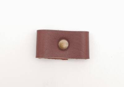 Angel Çanta Aksesuar Kızıl Kahve Gerçek Deri Büzgülük Antik Metalli - 2