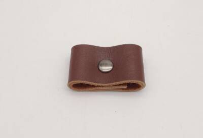 Angel Çanta Aksesuar Kızıl Kahve Gerçek Deri Büzgülük Füme Metalli - 1