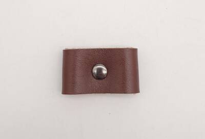 Angel Çanta Aksesuar Kızıl Kahve Gerçek Deri Büzgülük Füme Metalli - 2