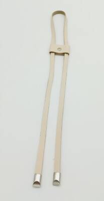 Angel Çanta Aksesuar Krem Tek Kat Suni Deri Büzgü Gümüş Metalli - 1