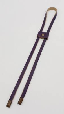 Angel Çanta Aksesuar Mor Gerçek Deri Büzgü Antik Metalli - 1