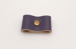 Angel Çanta Aksesuar Mor Gerçek Deri Büzgülük Antik Metalli - Angel Çanta Aksesuar