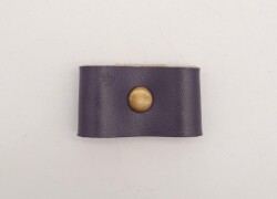 Angel Çanta Aksesuar Mor Gerçek Deri Büzgülük Antik Metalli - 2