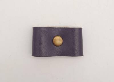 Angel Çanta Aksesuar Mor Gerçek Deri Büzgülük Antik Metalli - 2