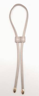 Angel Çanta Aksesuar Parlak Vizon İhraç Fazlası Suni Deri Dikişli Büzgü Light Gold Metalli - 1