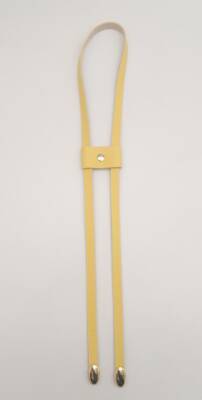 Angel Çanta Aksesuar Sarı Tek Kat Suni Deri Büzgü Light Gold Metalli - 1