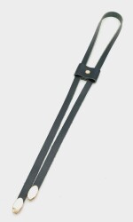 Angel Çanta Aksesuar Siyah Gerçek Deri Büzgü Light Gold Metalli - Angel Çanta Aksesuar