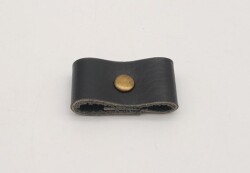 Angel Çanta Aksesuar Siyah Gerçek Deri Büzgülük Antik Metalli - Angel Çanta Aksesuar