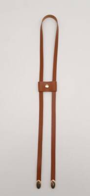 Angel Çanta Aksesuar Taba Tek Kat Suni Deri Büzgü Light Gold Metalli - 1