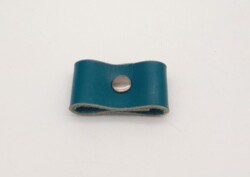 Angel Çanta Aksesuar Turkuaz Gerçek Deri Büzgülük Füme Metalli - Angel Çanta Aksesuar