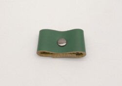 Angel Çanta Aksesuar Yeşil Gerçek Deri Büzgülük Füme Metalli - Angel Çanta Aksesuar