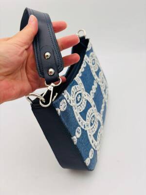 Angel Çanta Aksesuar Deri Saplı Kumaş Çanta - 2