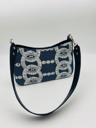 Angel Çanta Aksesuar Deri Saplı Kumaş Çanta - 3