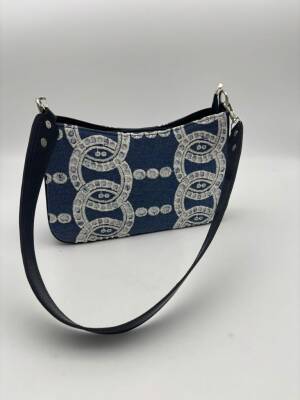 Angel Çanta Aksesuar Deri Saplı Kumaş Çanta - 4