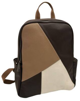 Angel Çanta Aksesuar Gerçek Deri Sırt Çantası Unisex Kahve Renk - 1