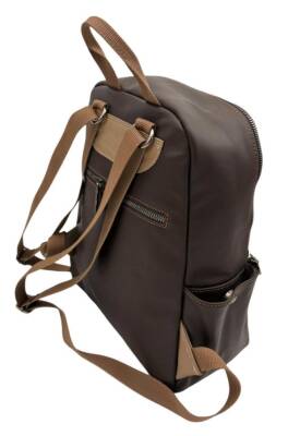 Angel Çanta Aksesuar Gerçek Deri Sırt Çantası Unisex Kahve Renk - 9