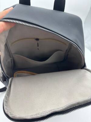 Angel Çanta Aksesuar Gerçek Deri Sırt Çantası Unisex Siyah Renk - 2