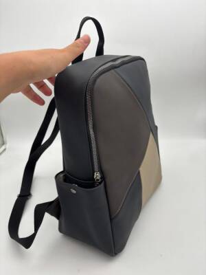 Angel Çanta Aksesuar Gerçek Deri Sırt Çantası Unisex Siyah Renk - 4