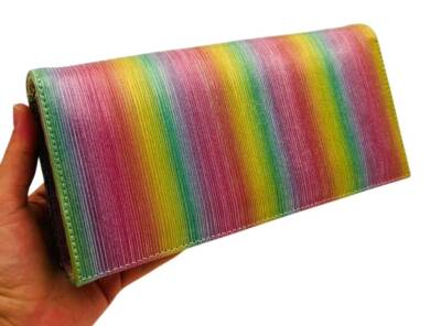 Angel Çanta Aksesuar Gökkuşağı Renk Abiye Çanta Zincirli - 1