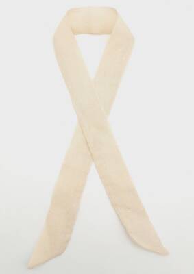 Angel Çanta Aksesuar İpek Çanta Fuları Bej Renk - 1