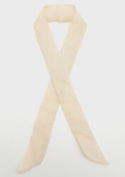 Angel Çanta Aksesuar İpek Çanta Fuları Bej Renk - Angel Çanta Aksesuar