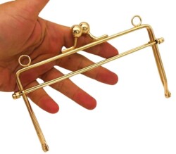 Angel Çanta Aksesuar 15 Cm Light Renk Dikdörtgen Model Çanta Klipsi, Çanta Bursu - Angel Çanta Aksesuar