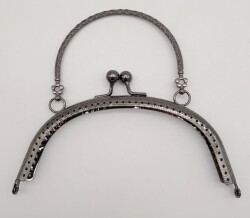 Angel Çanta Aksesuar 17 Cm Füme Çanta Klipsi (Örgü Çanta İçin) - Angel Çanta Aksesuar