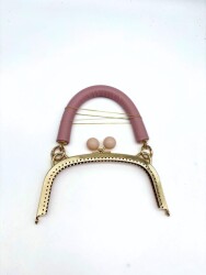 Angel Çanta Aksesuar 18 Cm Light Renk Rulo Deri Tutmalı Çanta Klipsi, Çanta Bursu - 2