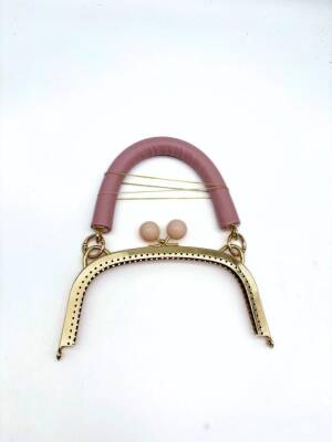 Angel Çanta Aksesuar 18 Cm Light Renk Rulo Deri Tutmalı Çanta Klipsi, Çanta Bursu - 2