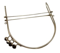 Angel Çanta Aksesuar 19 Cm Gümüş Renk D Model Siyah Çift Toplu Çanta Klipsi, Çanta Bursu - 3