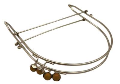 Angel Çanta Aksesuar 19 Cm Gümüş Renk D Model Sütlü Kahve Çift Toplu Çanta Klipsi, Çanta Bursu - 3