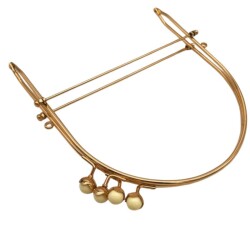 Angel Çanta Aksesuar 19 Cm Light Gold Renk D Model Krem Çift Toplu Çanta Klipsi, Çanta Bursu - Angel Çanta Aksesuar