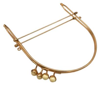 Angel Çanta Aksesuar 19 Cm Light Gold Renk D Model Krem Çift Toplu Çanta Klipsi, Çanta Bursu - 1