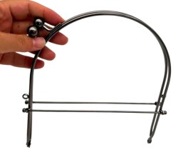 Angel Çanta Aksesuar 20 Cm Füme Renk D Model Çanta Klipsi, Çanta Bursu - Angel Çanta Aksesuar