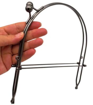 Angel Çanta Aksesuar 20 Cm Füme Renk D Model Çanta Klipsi, Çanta Bursu - 2